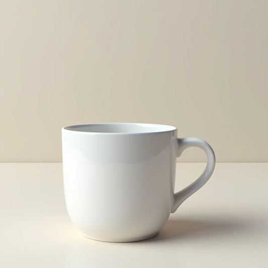 White Glossy Mug - White Glossy Mug Elevate Your Morning Coffee Ritual