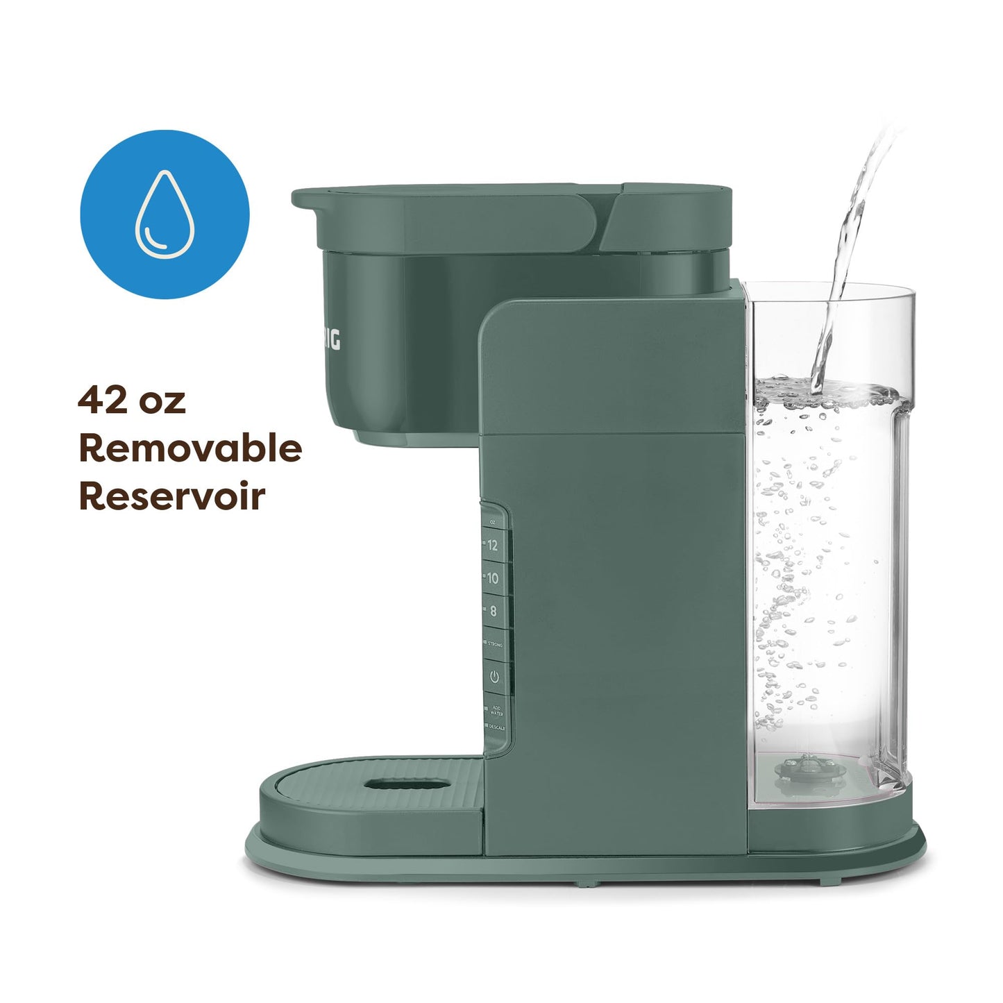 Keurig K-Express Single Serve Coffee Maker – Strong Brew Option, 42oz Reservoir, Sleek Design for Holiday Hosting & Gifting, Black