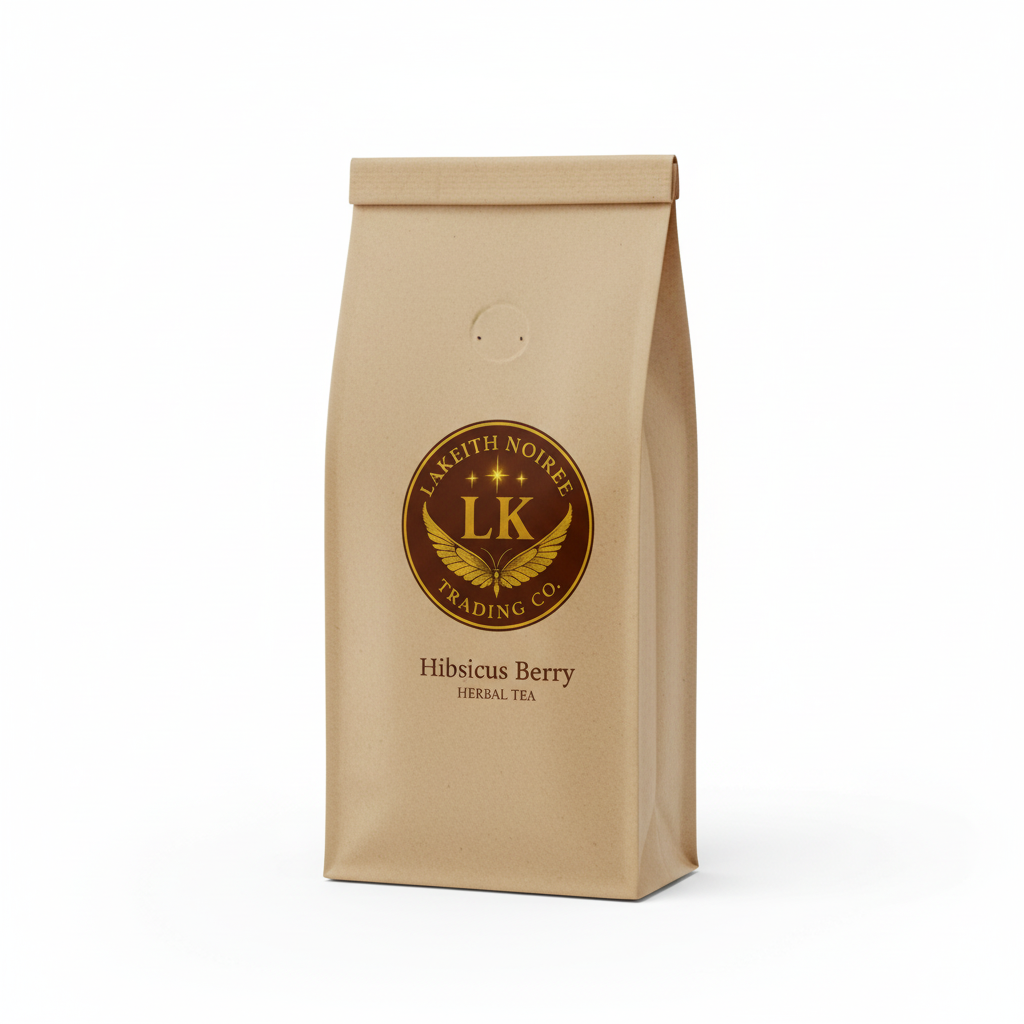 Hibiscus Berry Kraft Bag - LaKeith Noirée