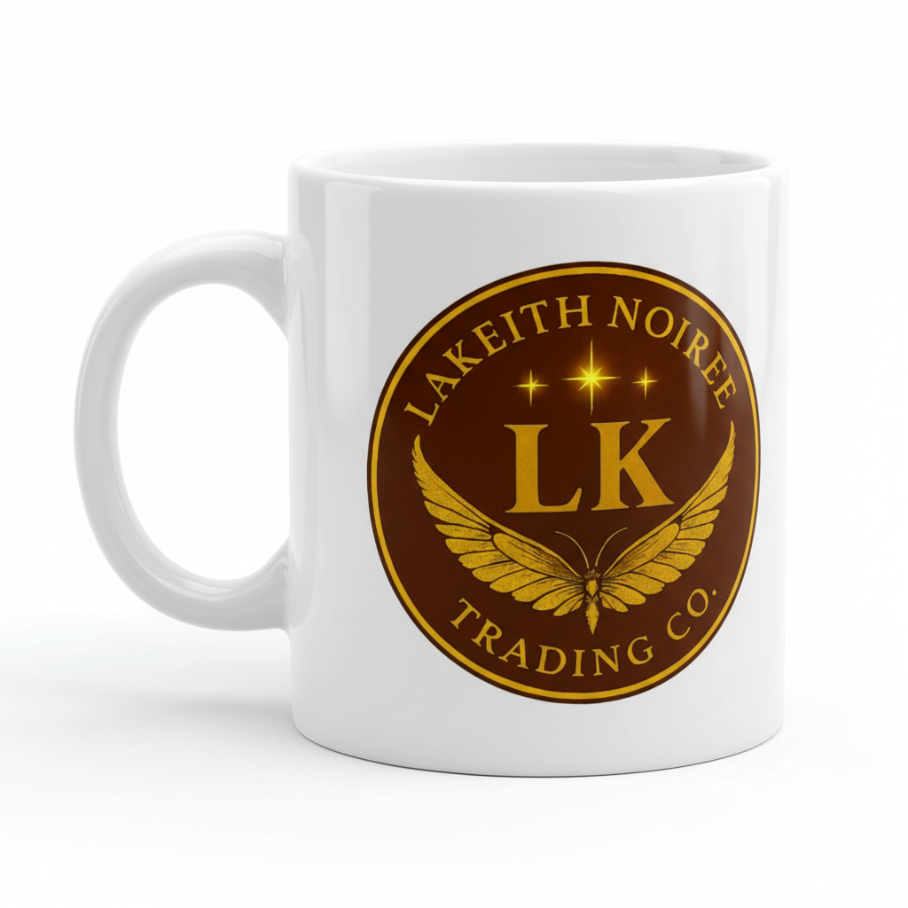 White Glossy Mug - LaKeith Noirée Branded