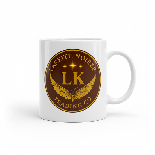 White Glossy Mug - Right Side with Logo